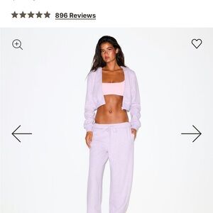 Skims Purple Heather Sweat pants size XS